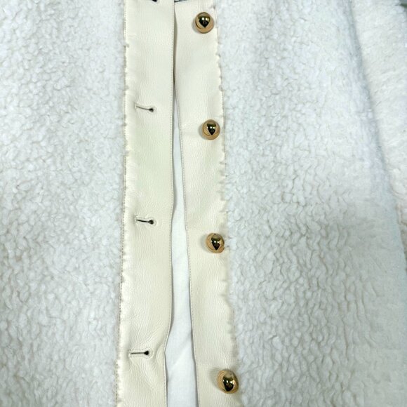 CAMI NYC Pavan Sherpa Jacket Ecru Size Small - Picture 4 of 7